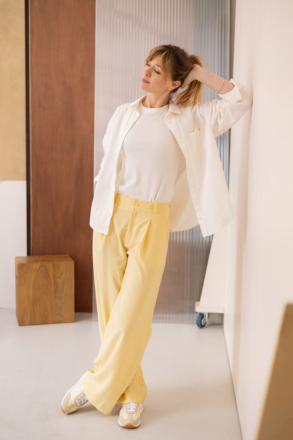 Joli Kit Couture - Pantalon Gaïa jaune pâle - Joli Lab