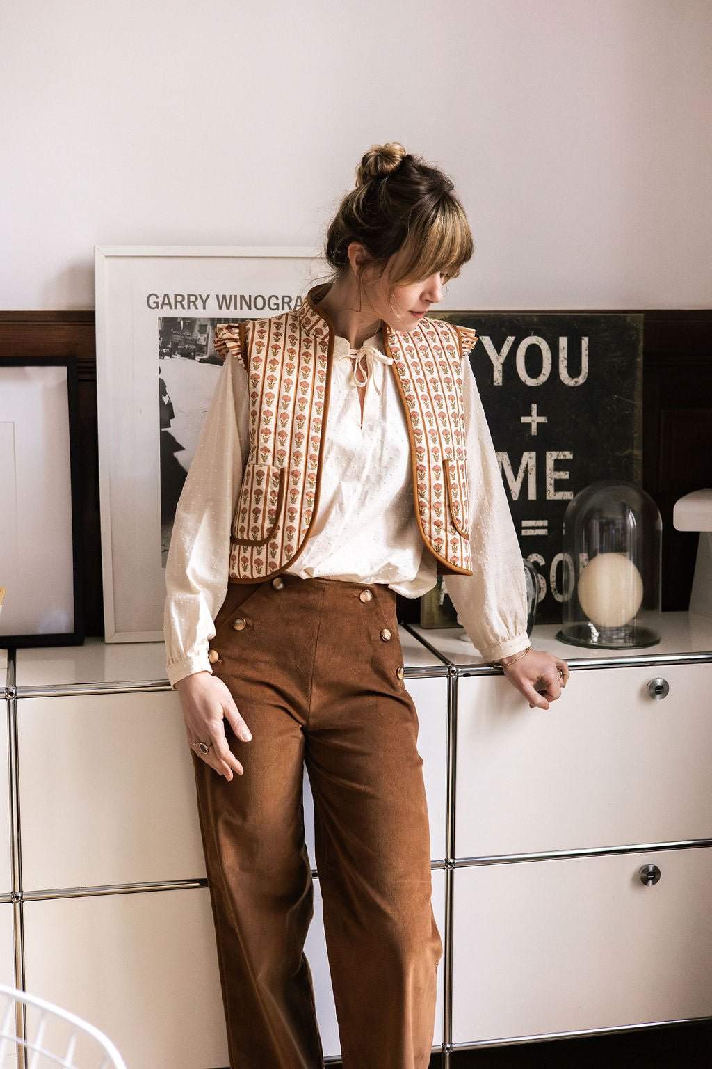 Joli Kit Couture - Pantalon Noé velours caramel - Joli Lab