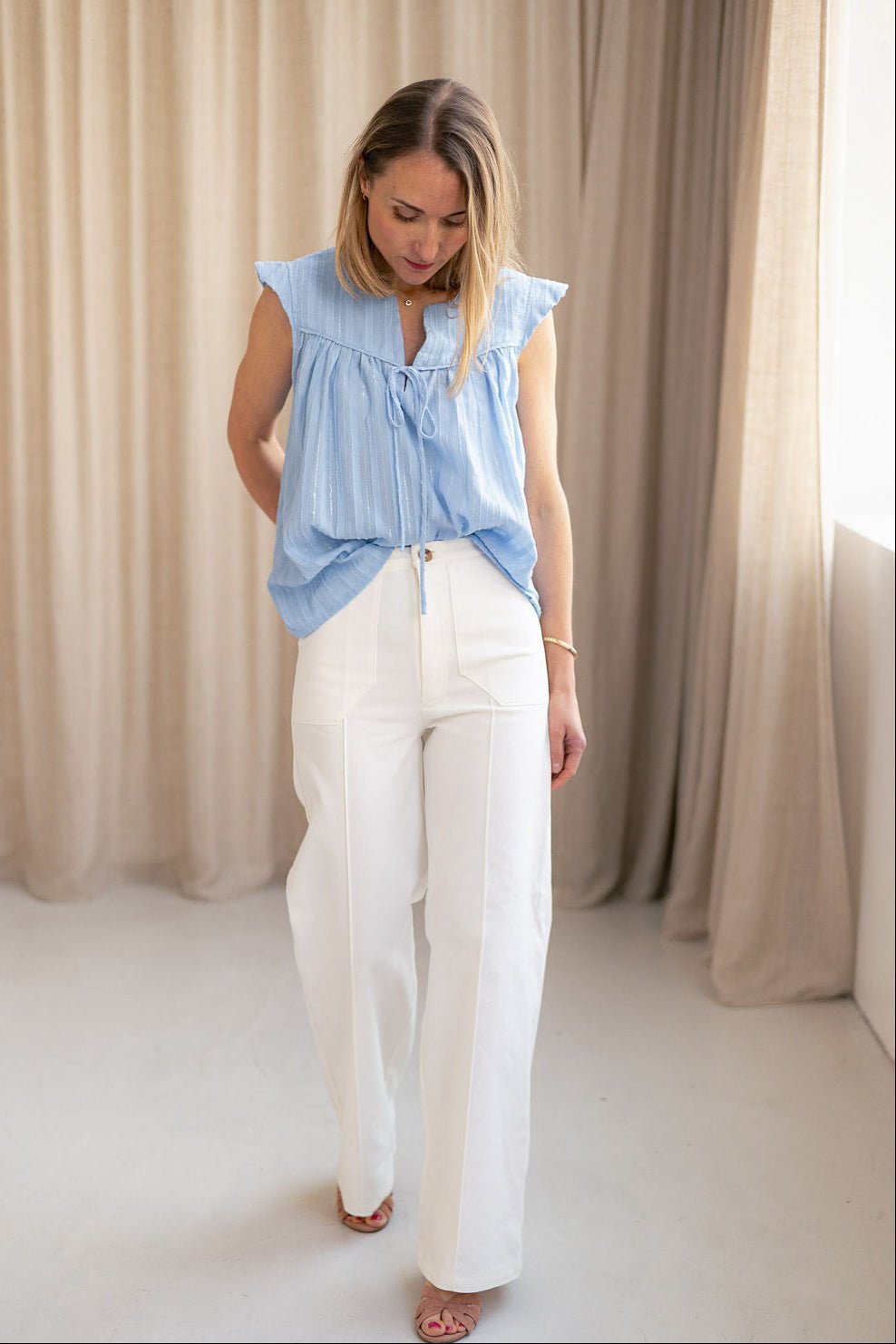 Joli Kit Couture - Pantalon Suzanne blanc - Joli Lab