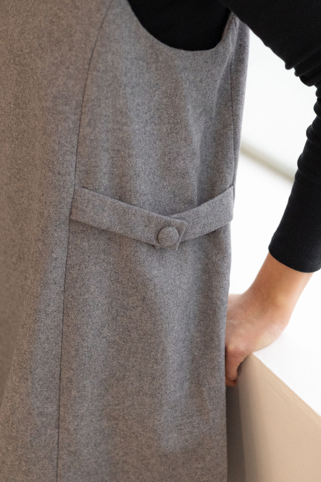 Joli Kit Couture - Robe Alice lainage gris - Joli Lab