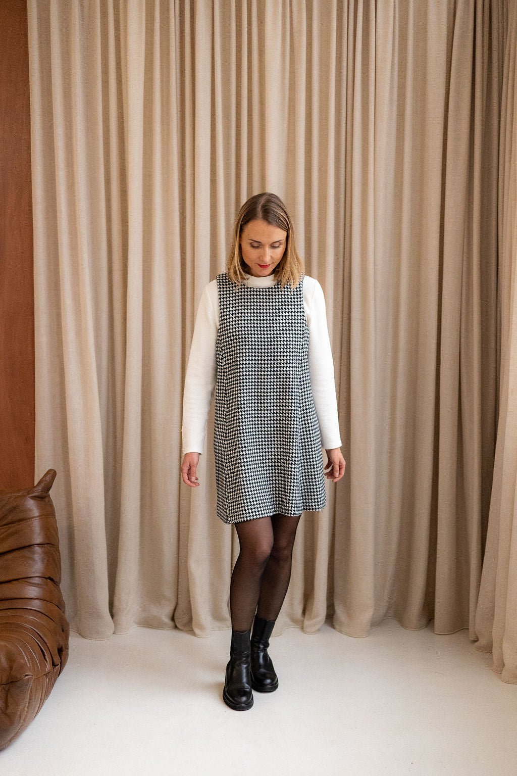 Joli Kit Couture - Robe Alice pied de poule - Joli Lab