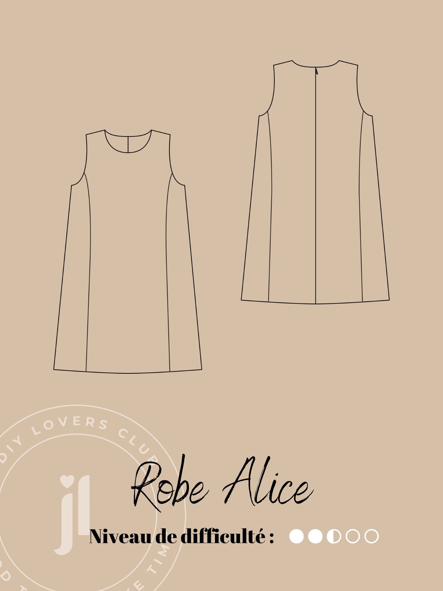 Joli Kit Couture - Robe Alice pied de poule - Joli Lab