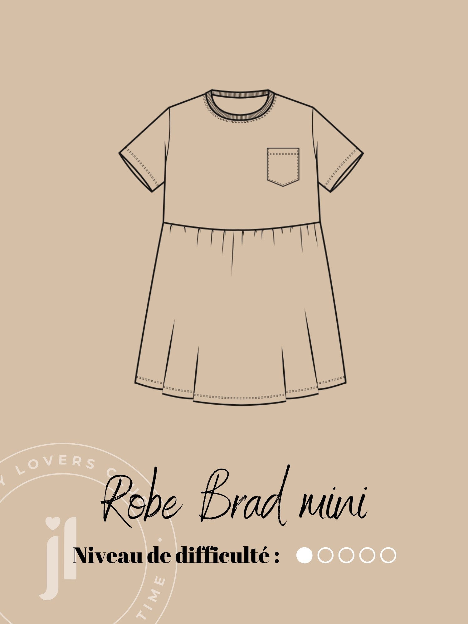 Joli Kit Couture - Robe Brad mini marine - Joli Lab