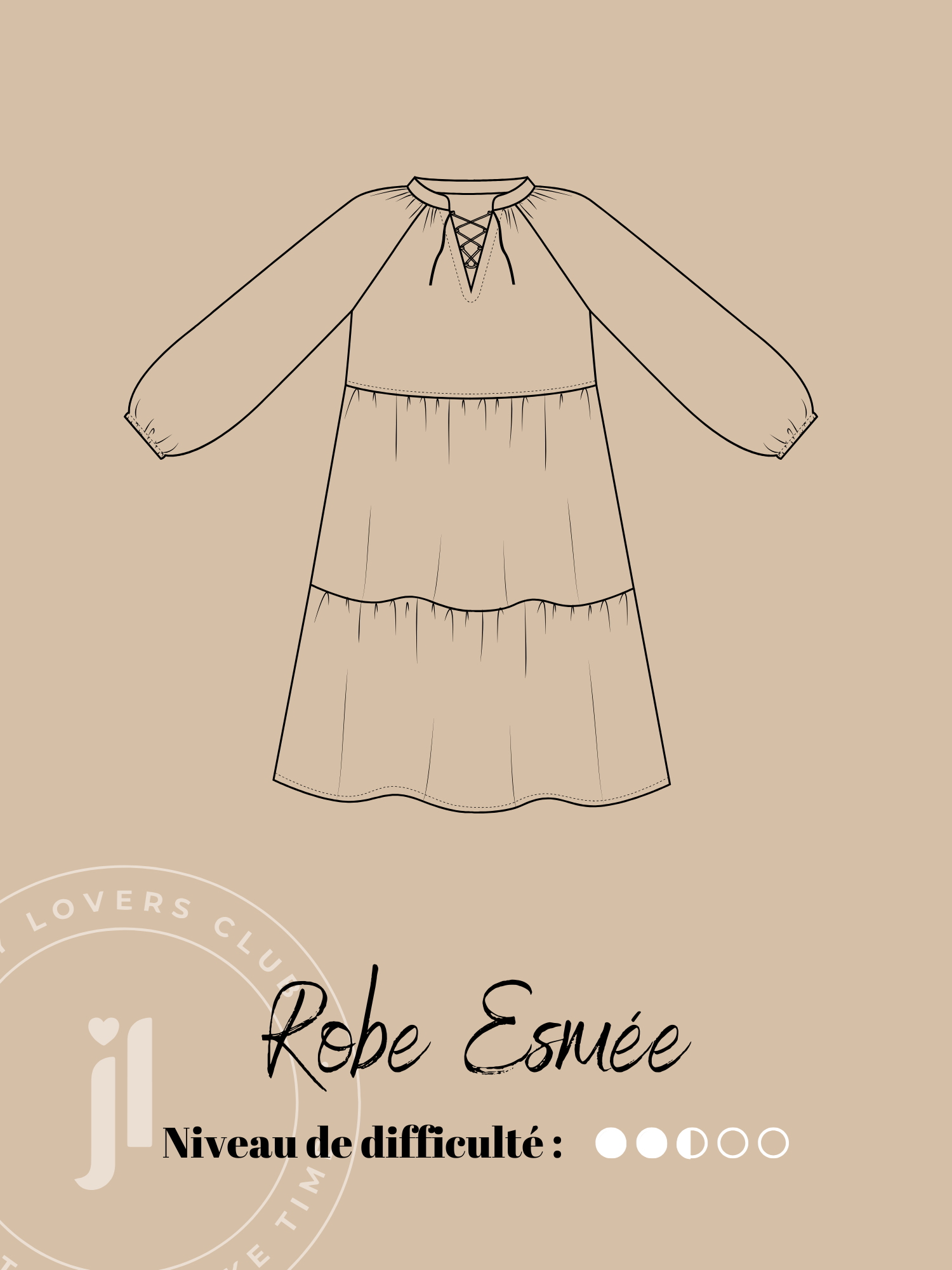 Joli Kit Couture - Robe Esmée viscose léopard - Joli Lab