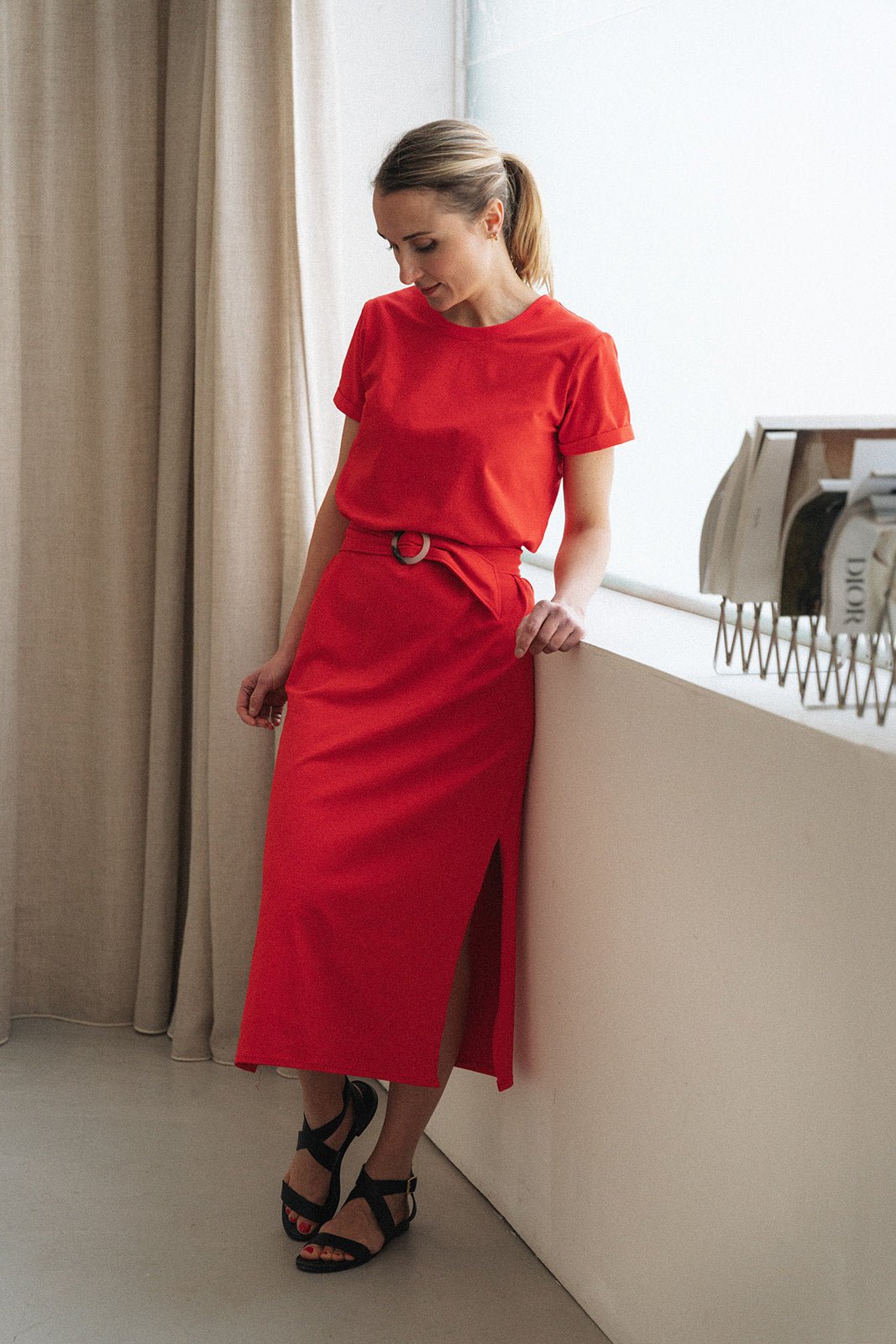Joli Kit Couture - Robe Michelle rouge - Joli Lab