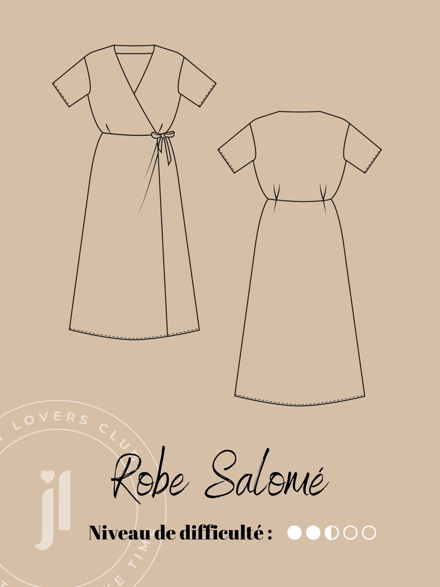 Joli Kit Couture - Robe Salomé rayée - Joli Lab