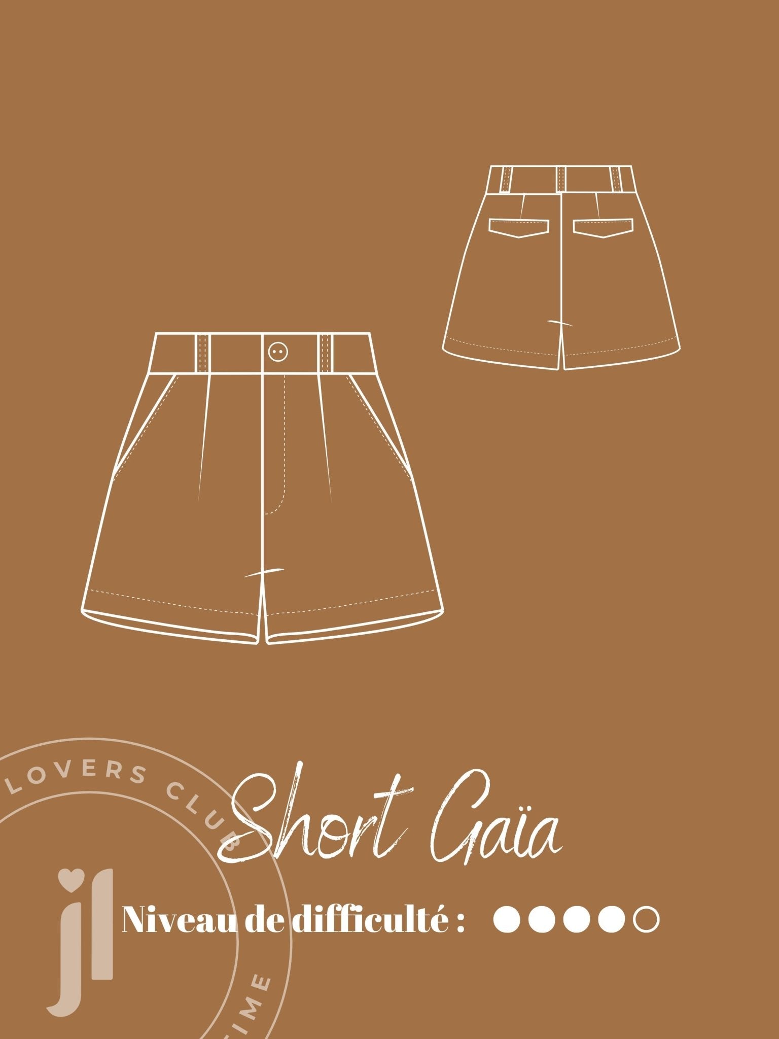 Joli Kit Couture - Short Gaïa capuccino - Joli Lab