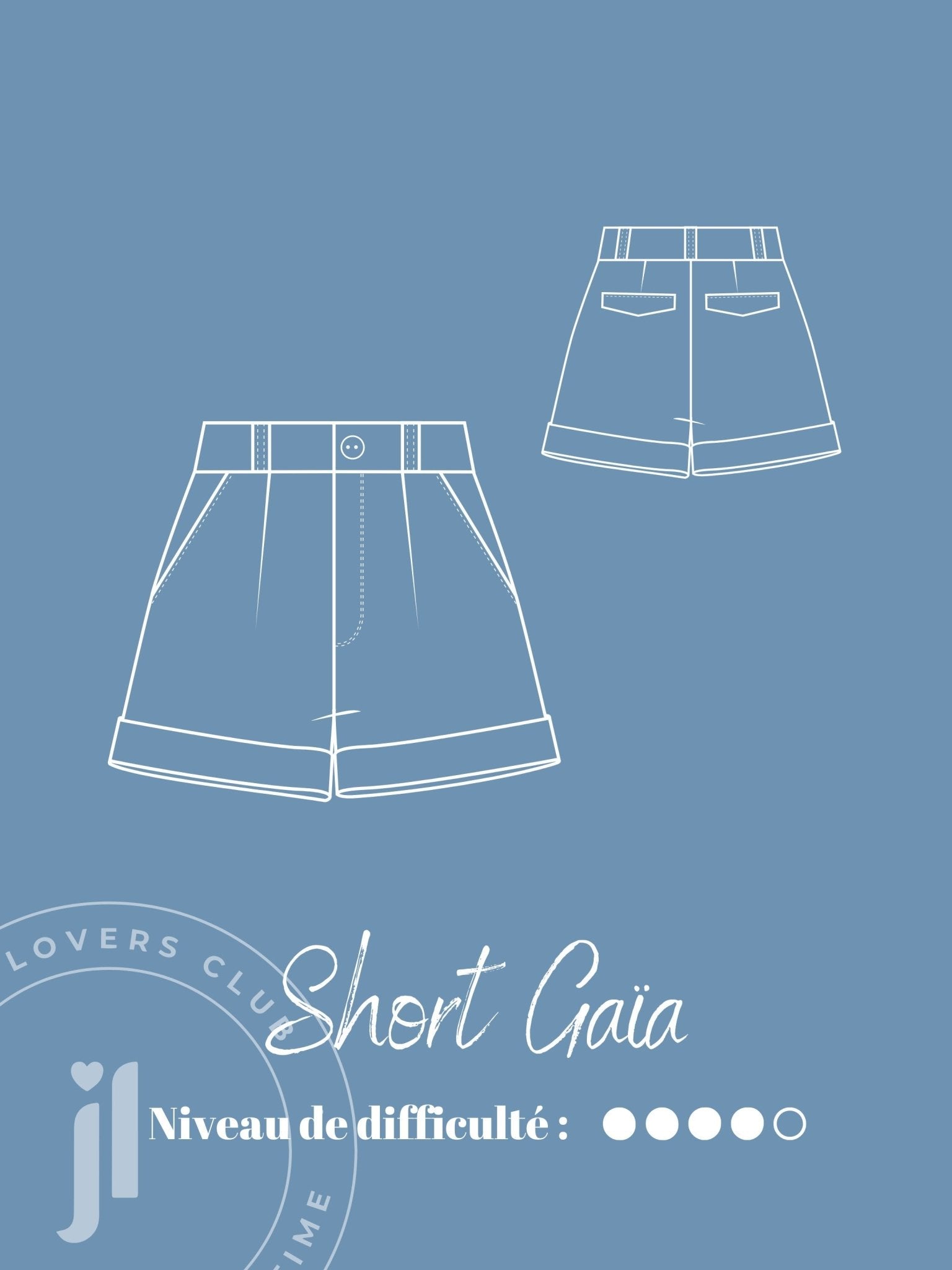 Joli Kit Couture - Short Gaïa denim - Joli Lab