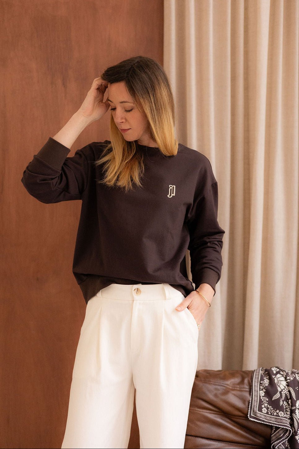 Joli Kit Couture - Sweat Lou chocolat - Joli Lab