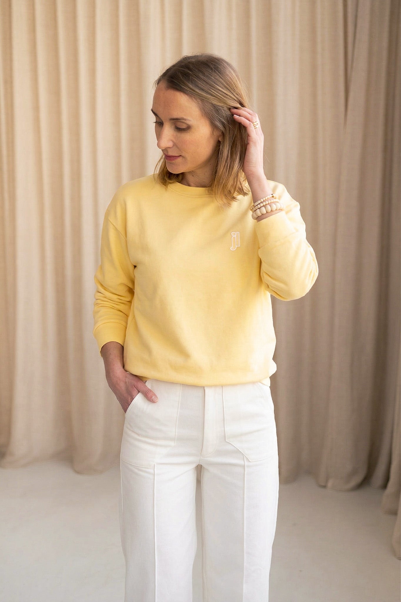 Joli Kit Couture - Sweat Lou jaune pâle - Joli Lab