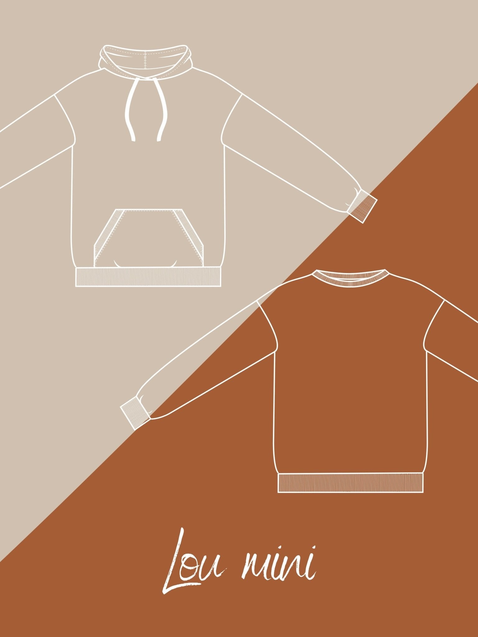 Joli Kit Couture - Sweat Lou mini beige/ocre - Joli Lab