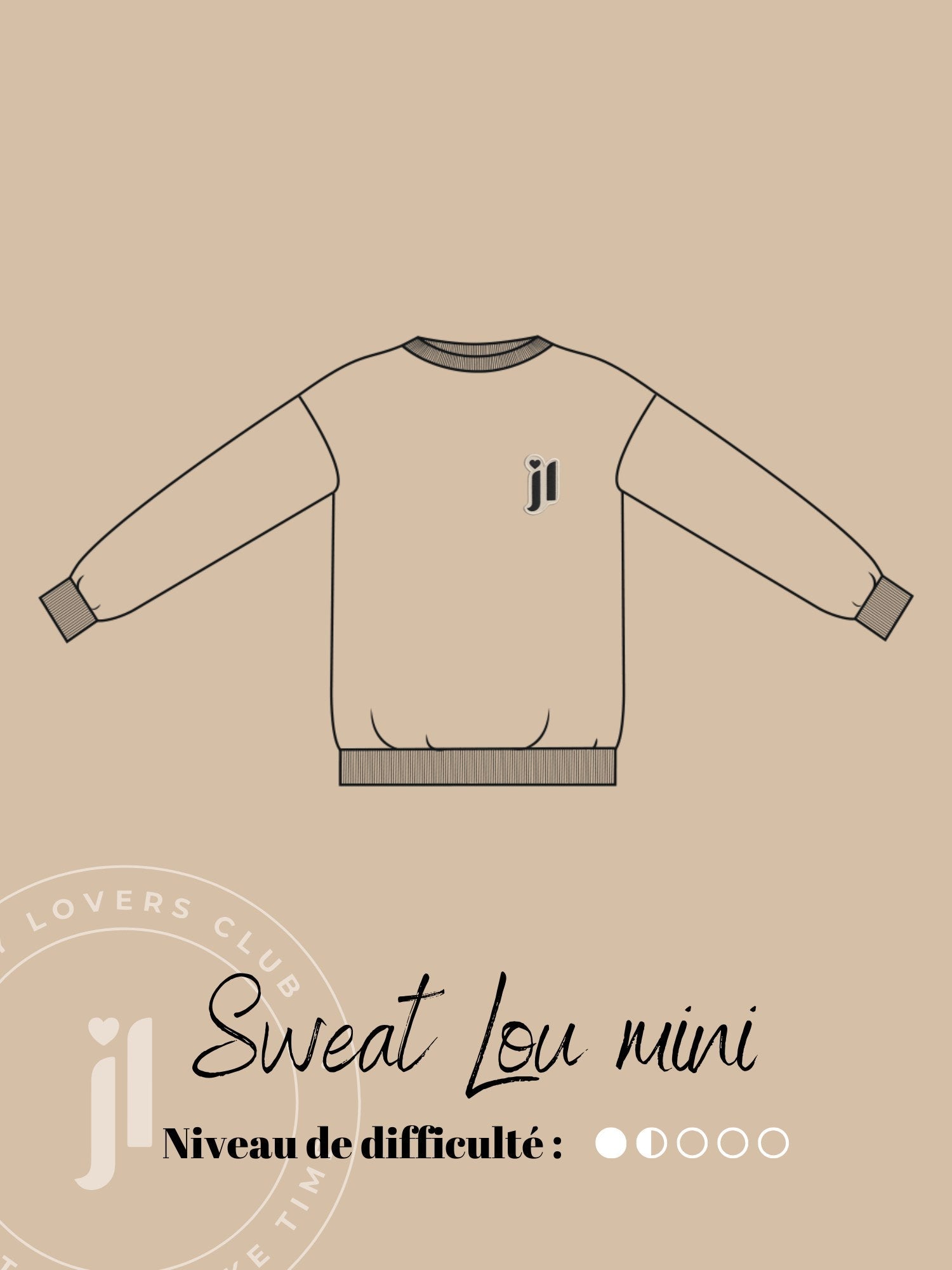 Joli Kit Couture - Sweat Lou mini jaune pâle - Joli Lab