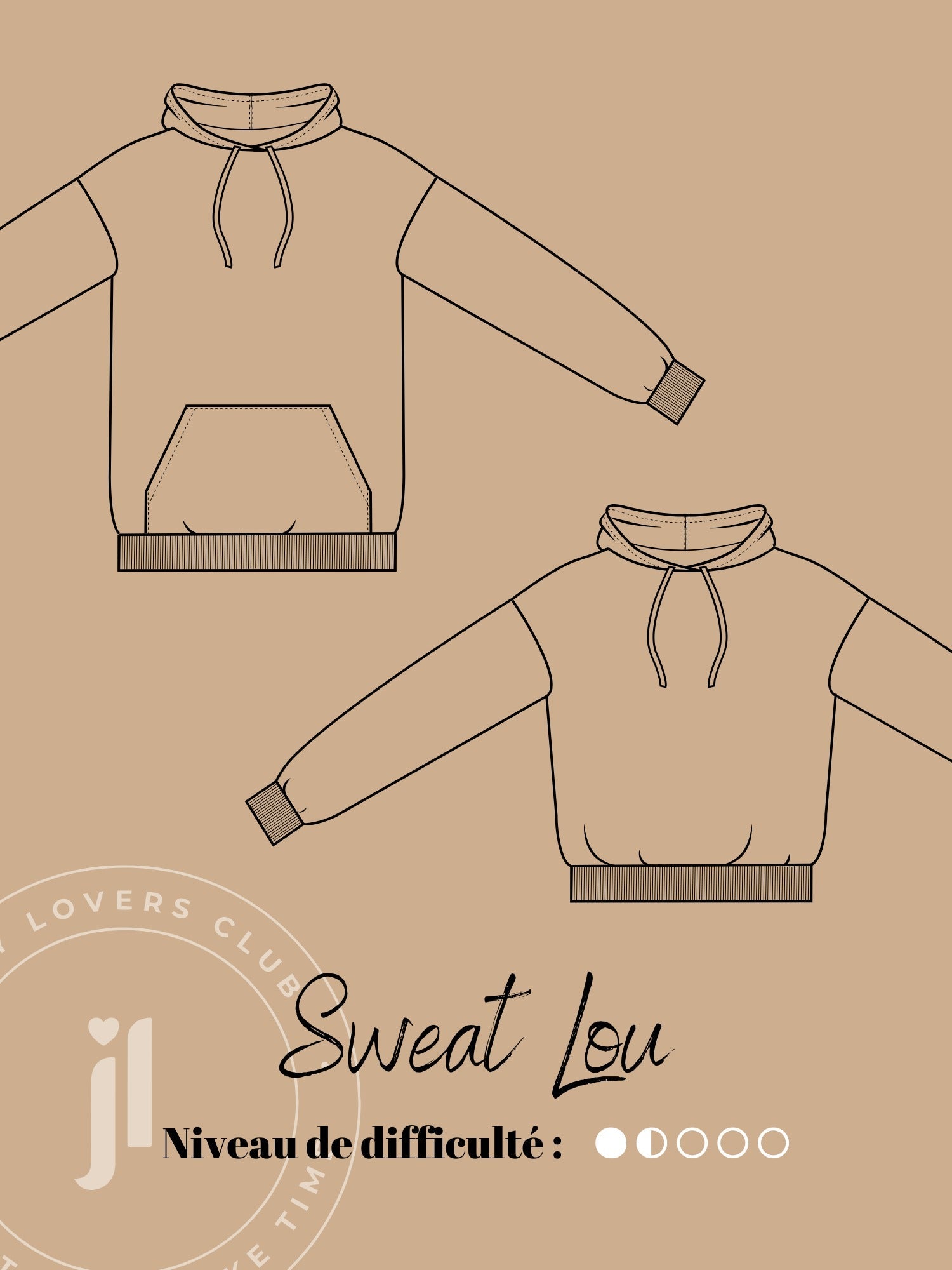 Joli Kit Couture - Sweat Lou sable - Joli Lab