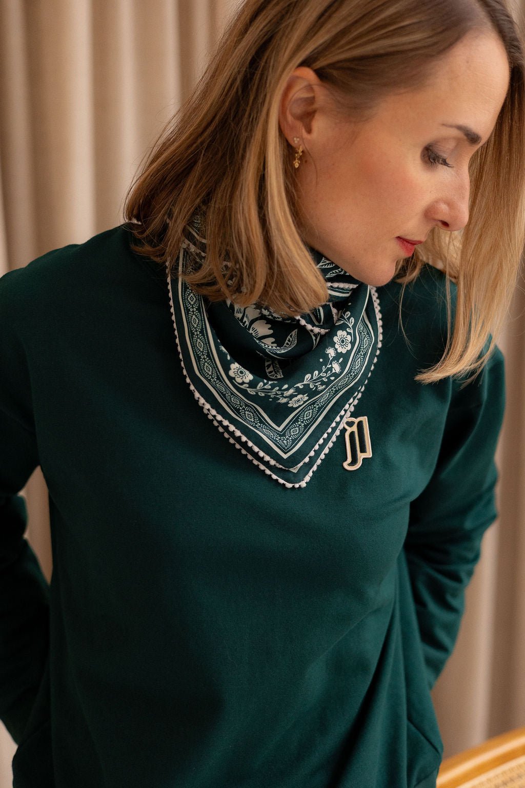 Joli Kit Couture - Sweat Lou vert forêt - Joli Lab