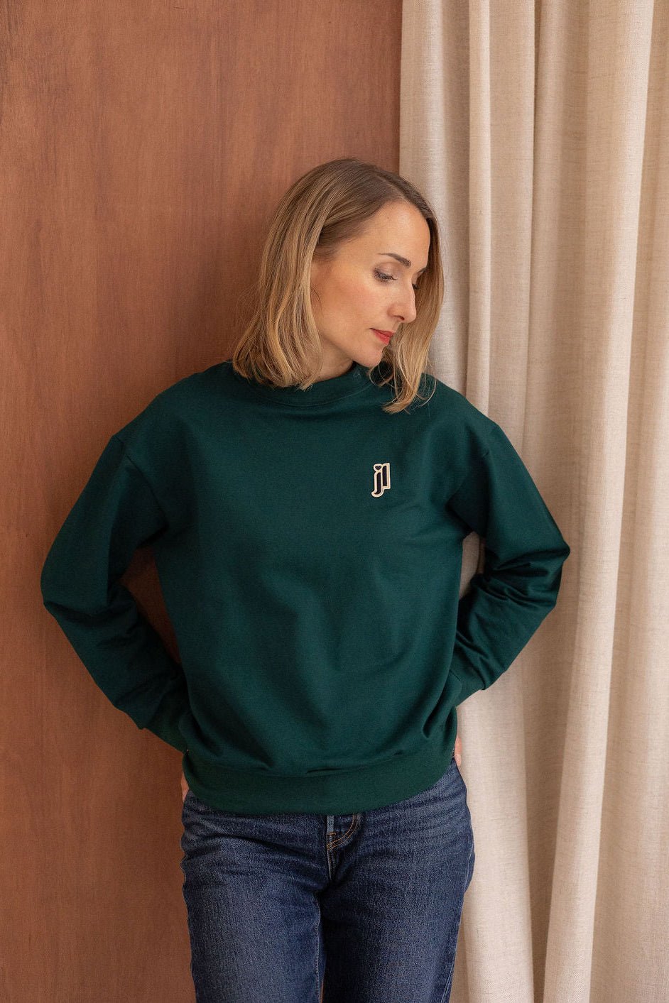 Joli Kit Couture - Sweat Lou vert forêt - Joli Lab