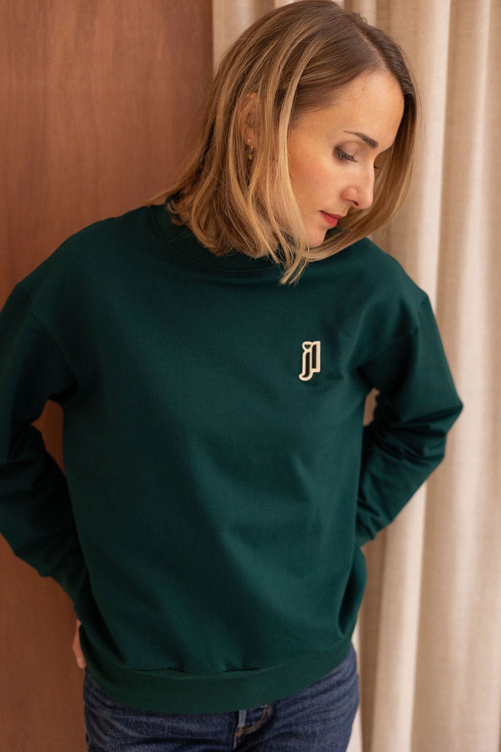 Joli Kit Couture - Sweat Lou vert forêt - Joli Lab