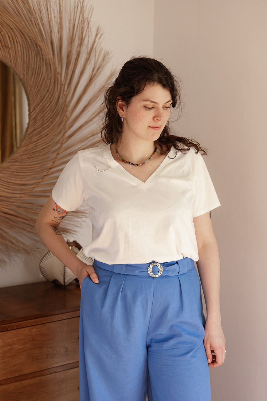 Joli Kit Couture - T-shirt Andréa blanc cassé - Joli Lab