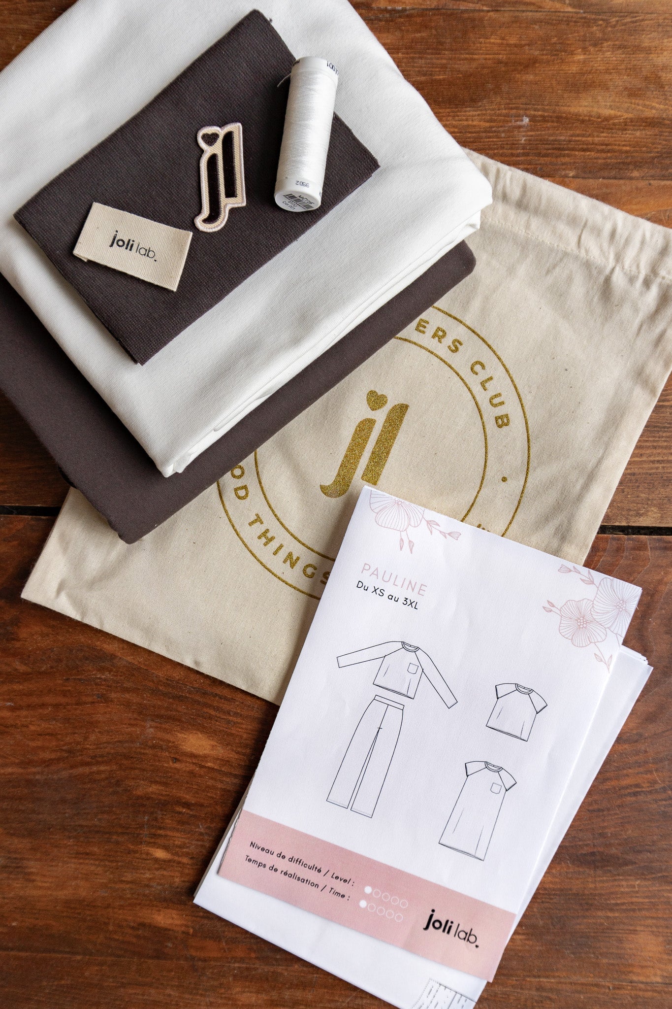 Joli Kit Couture - T-shirt Pauline chocolat - Joli Lab