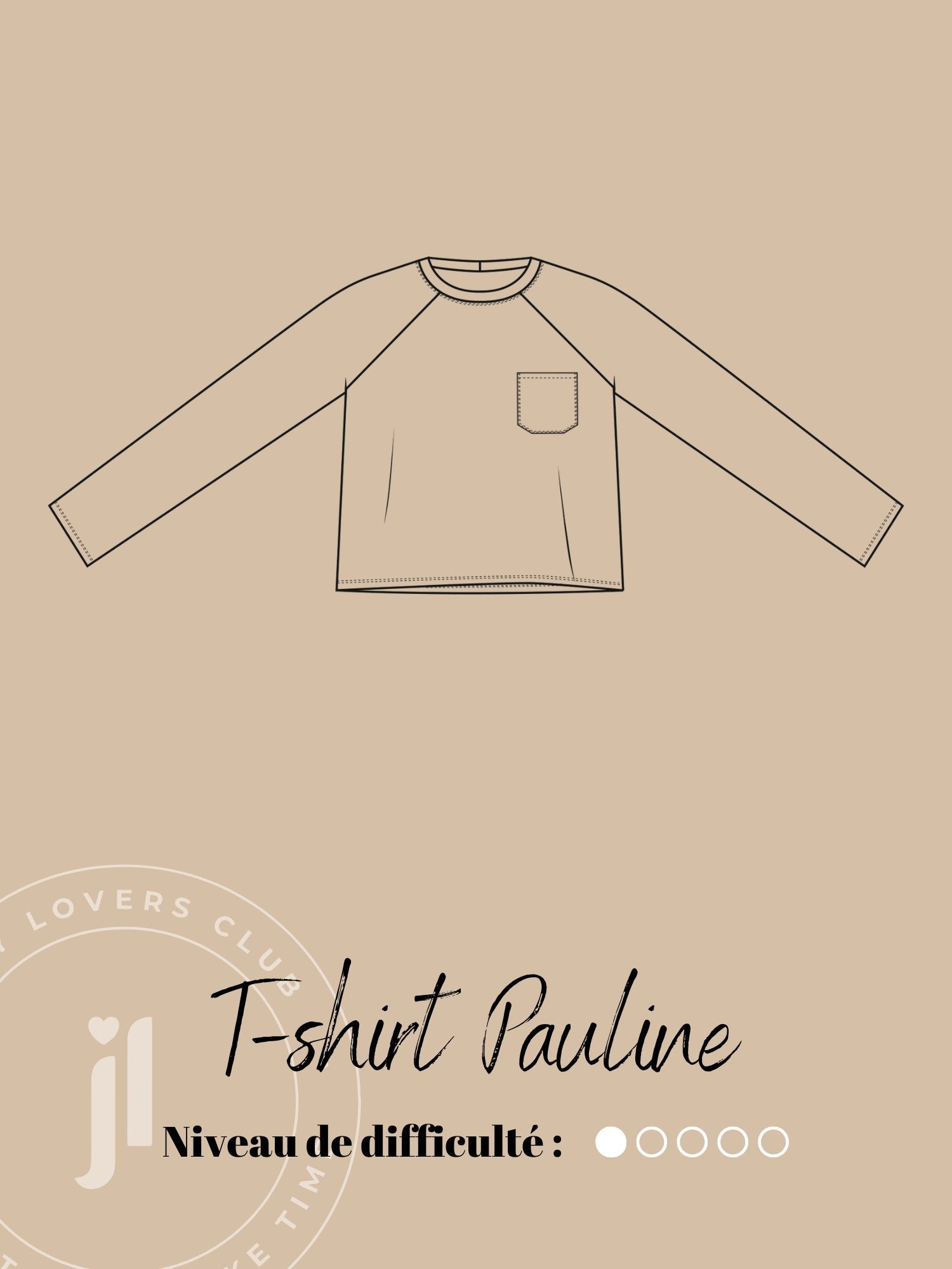 Joli Kit Couture - T-shirt Pauline marine - Joli Lab
