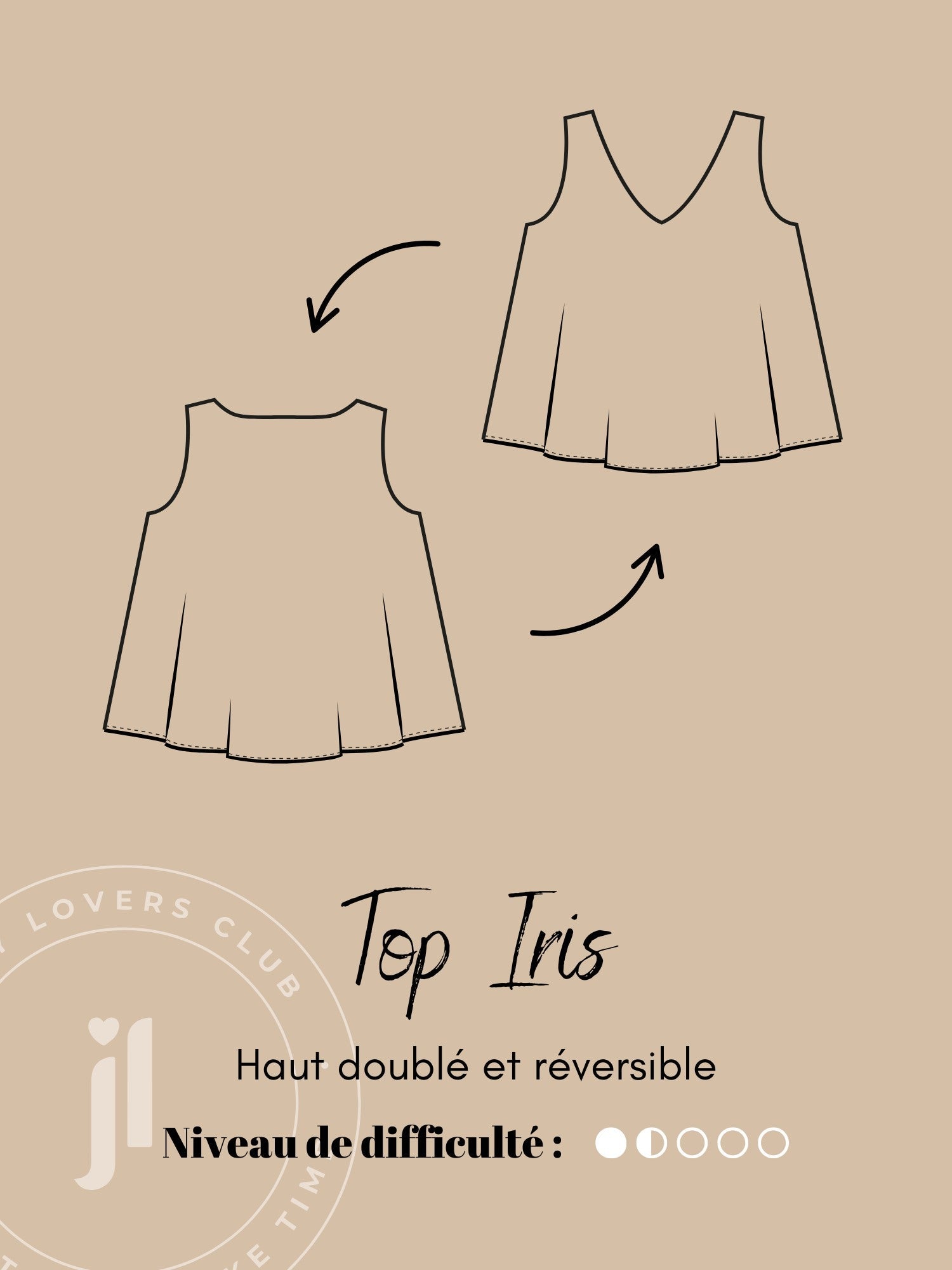 Joli Kit Couture - Top Iris crochet - Joli Lab