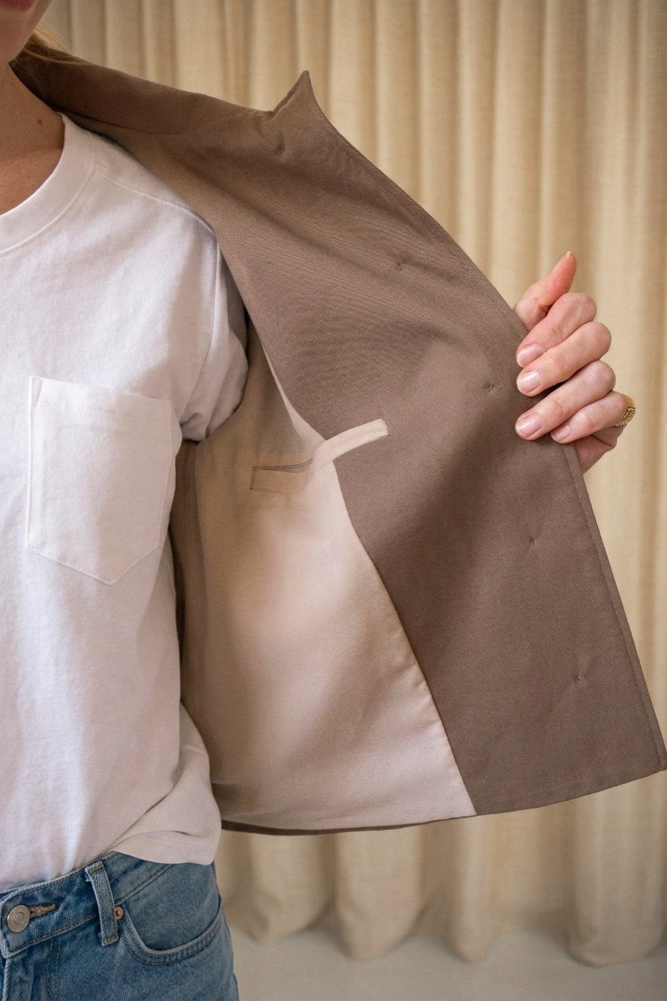 Joli Kit Couture - Trench Simone court marron glacé - Joli Lab