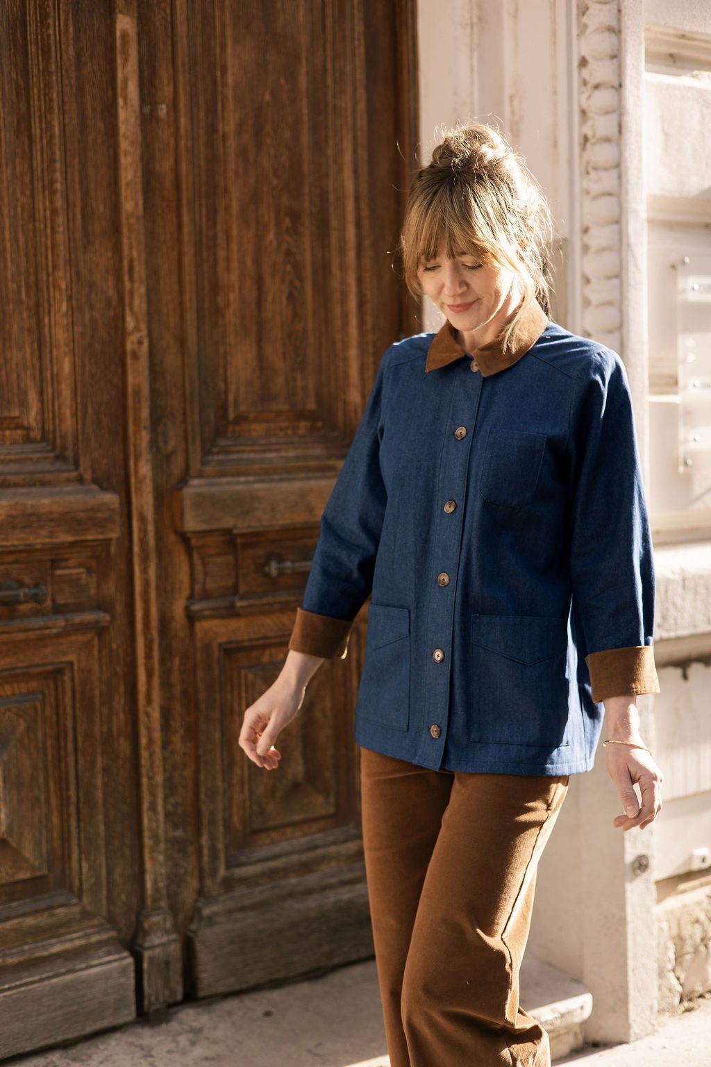 Joli Kit Couture - Veste Jane denim et velours - Joli Lab