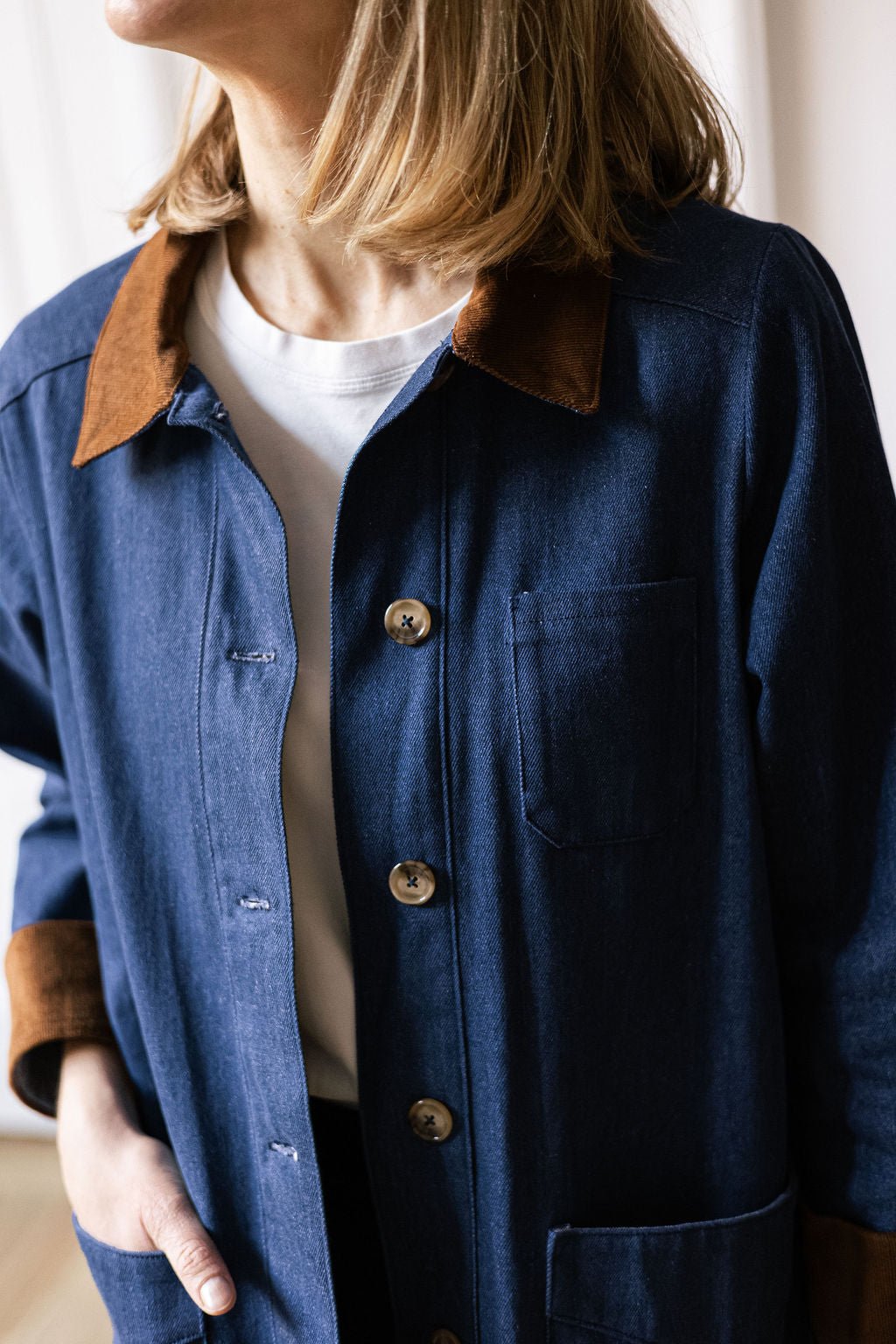 Joli Kit Couture - Veste Jane denim et velours - Joli Lab