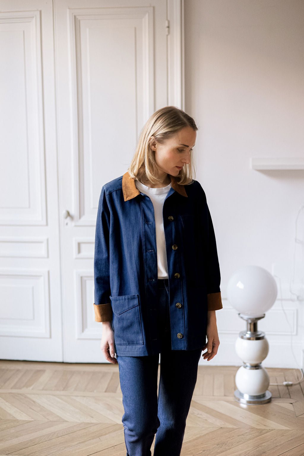 Joli Kit Couture - Veste Jane denim et velours - Joli Lab