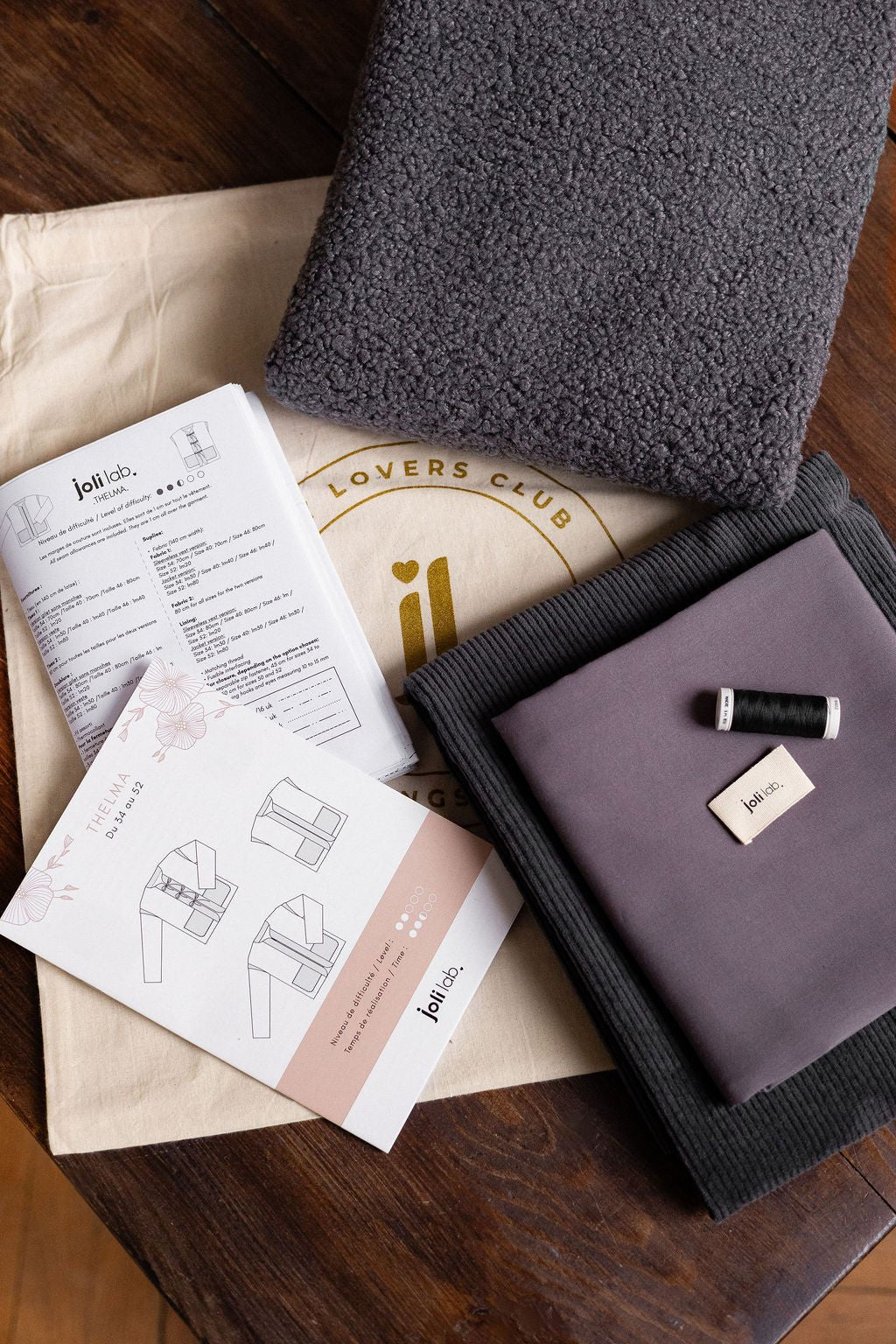 Joli Kit Couture - Veste Thelma anthracite - Joli Lab