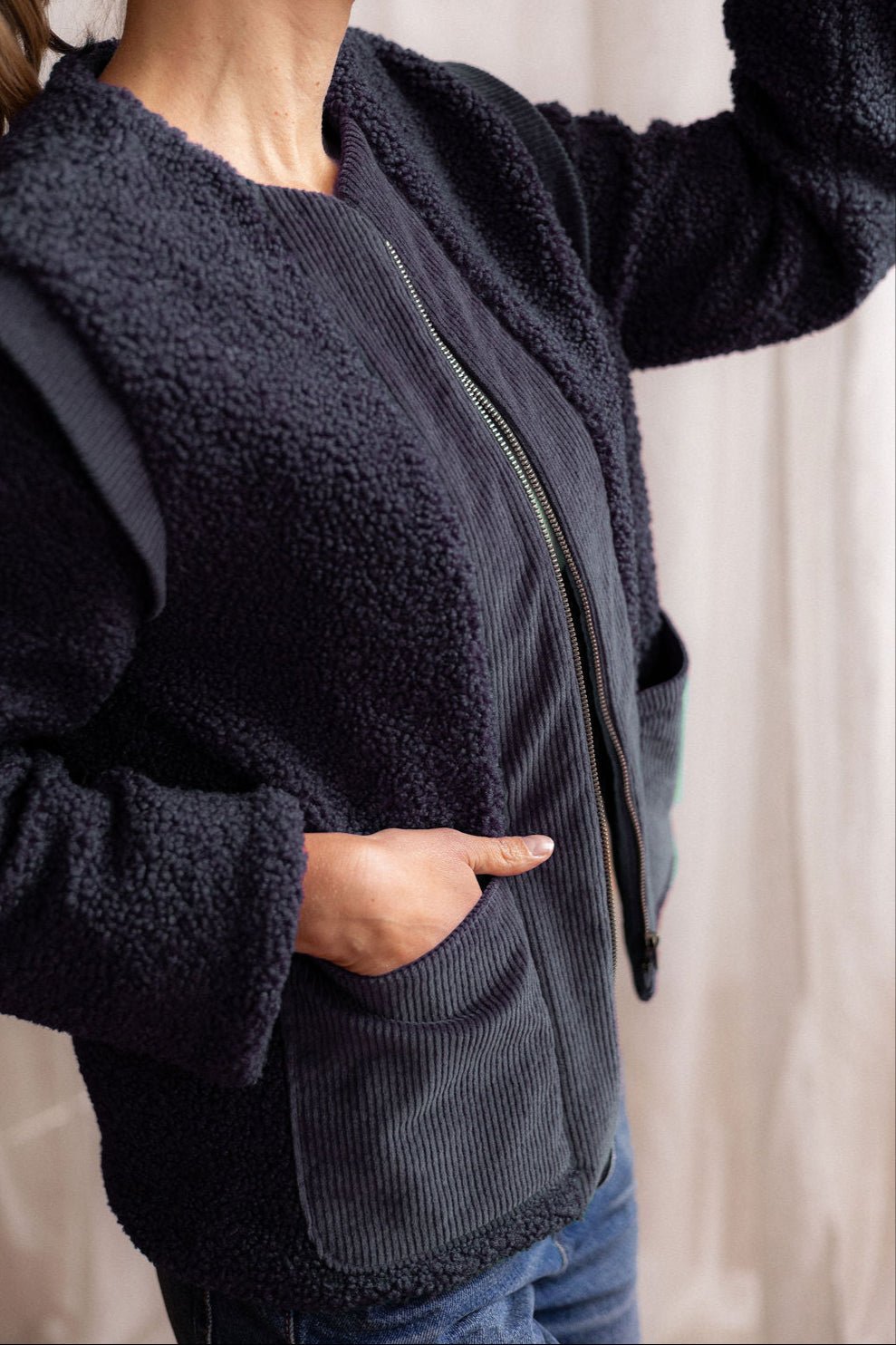 Joli Kit Couture - Veste Thelma marine - Joli Lab