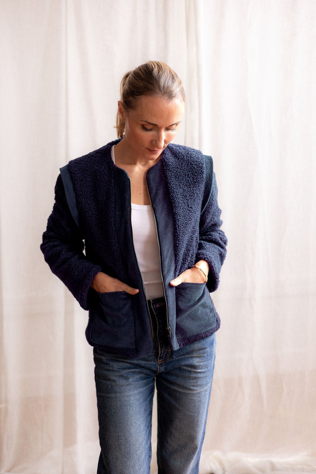 Joli Kit Couture - Veste Thelma marine - Joli Lab