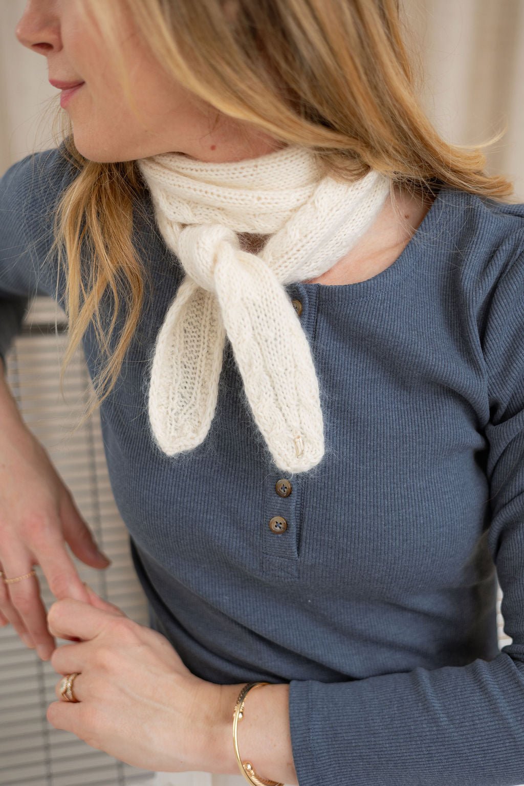 Joli Kit Tricot - Écharpe Léonie écrue - Joli Lab