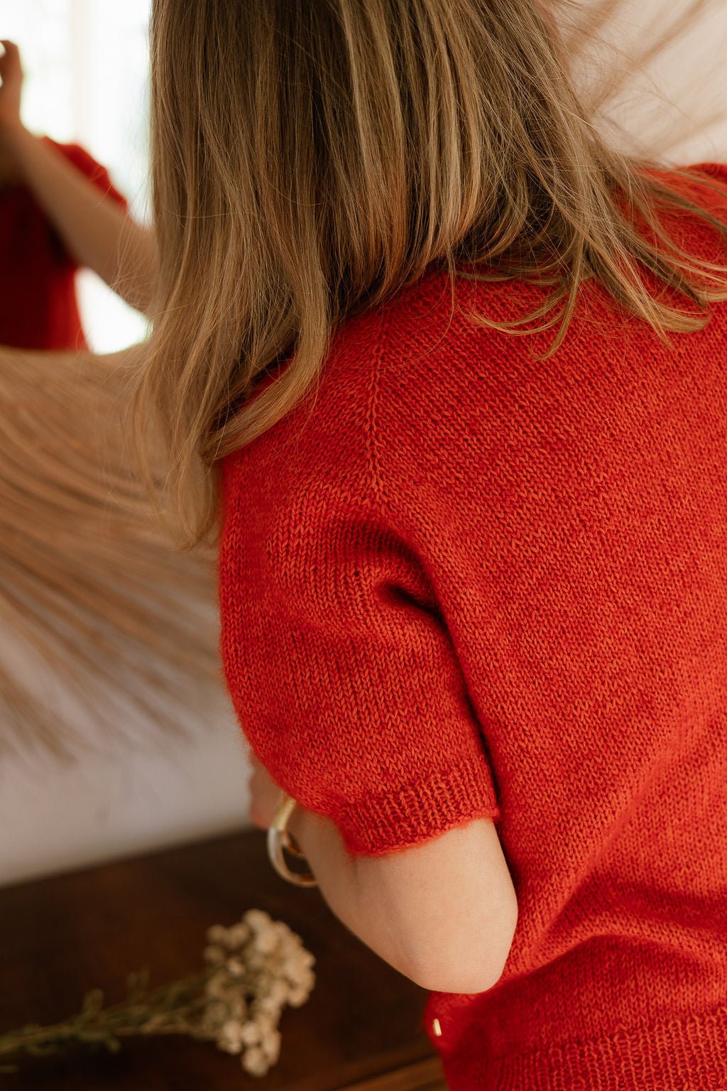 Joli Kit Tricot - Pull Colette rouge orangé - Joli Lab