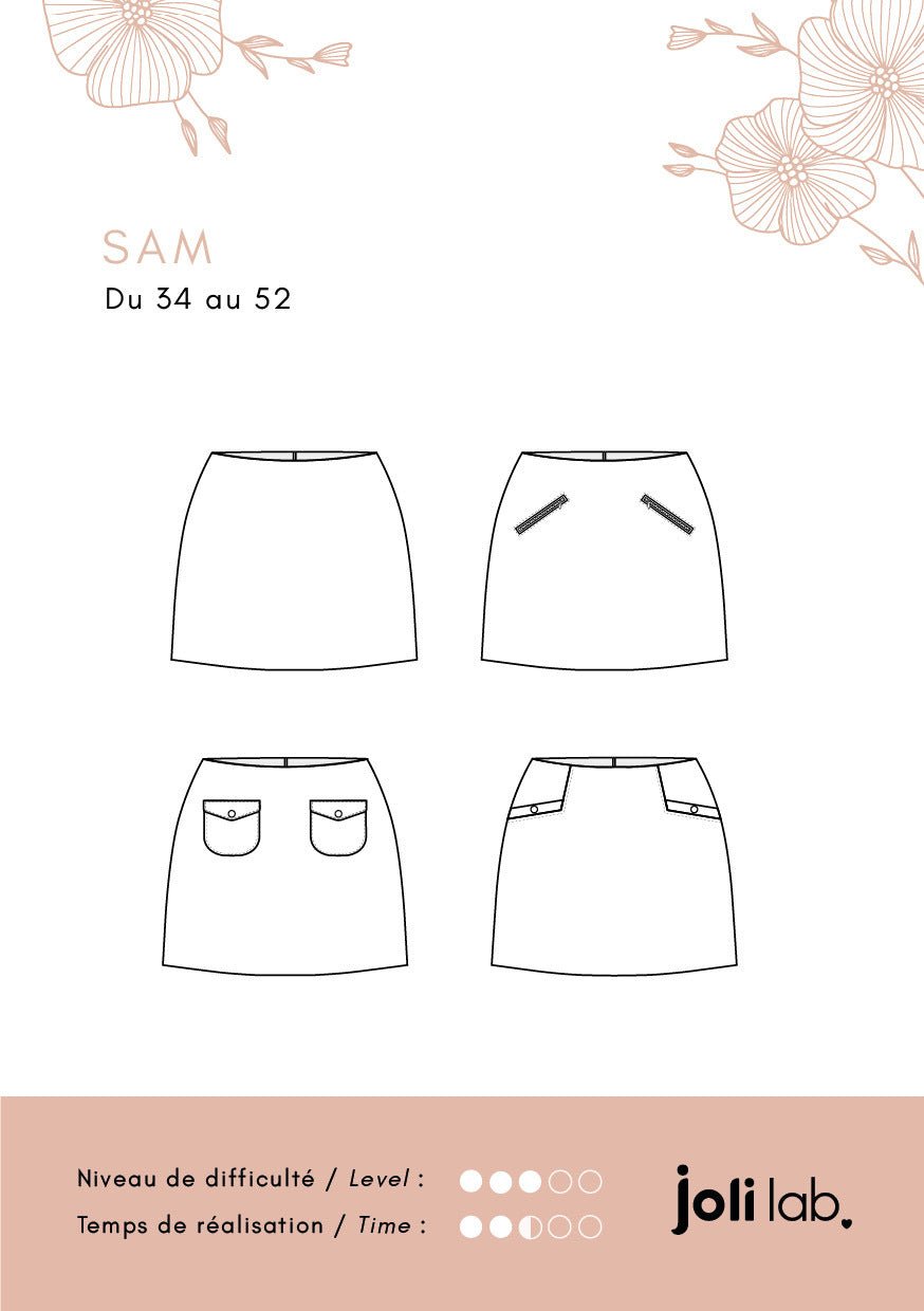 Sam Skirt - PDF Sewing Pattern - Joli Lab | Joli Lab