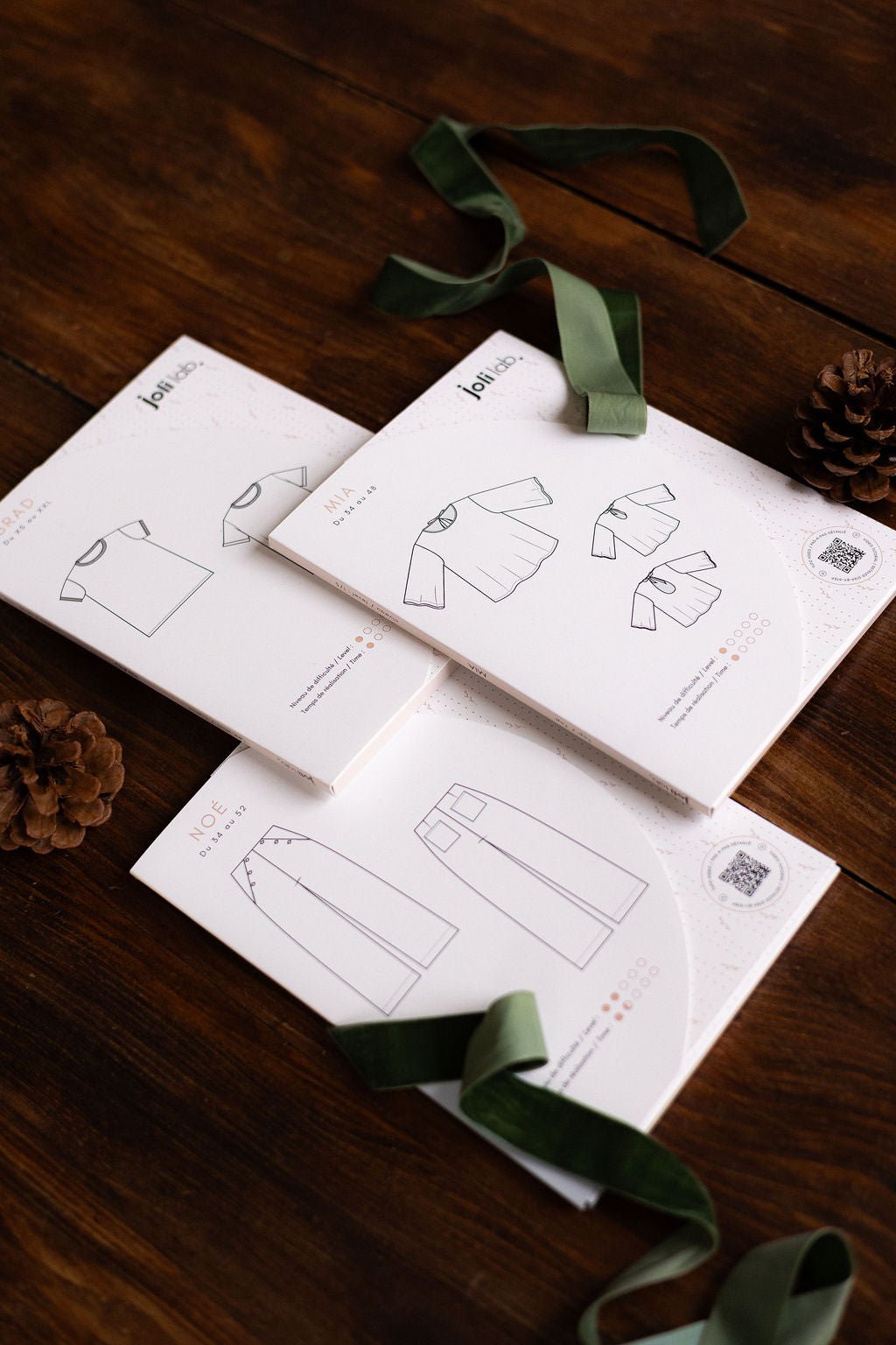 Pack spécial débutant - Lot de 3 patrons pochette - Joli Lab