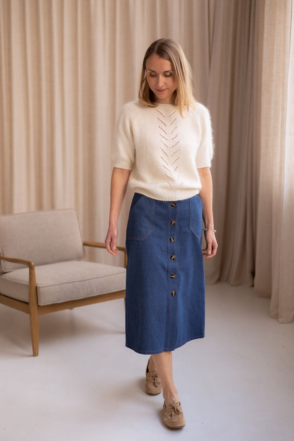 Pull Colette - Patron Tricot PDF - Joli Lab