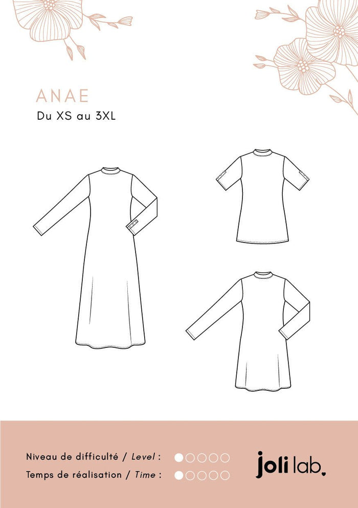 Top/Robe Anaé - Patron Couture PDF - Joli Lab | Joli Lab