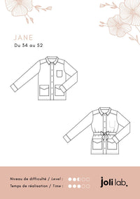 La veste JANE - Patron de couture pochette - JOLI LAB