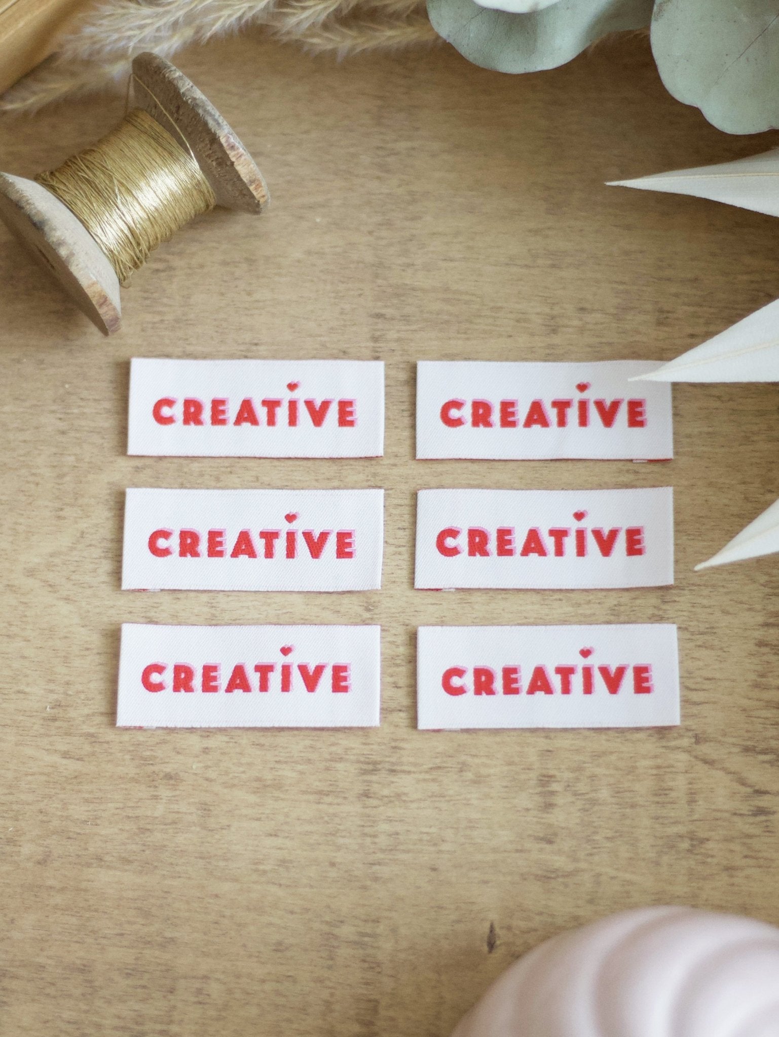 Étiquettes à coudre "Creative" (lot de 6) - Joli Lab