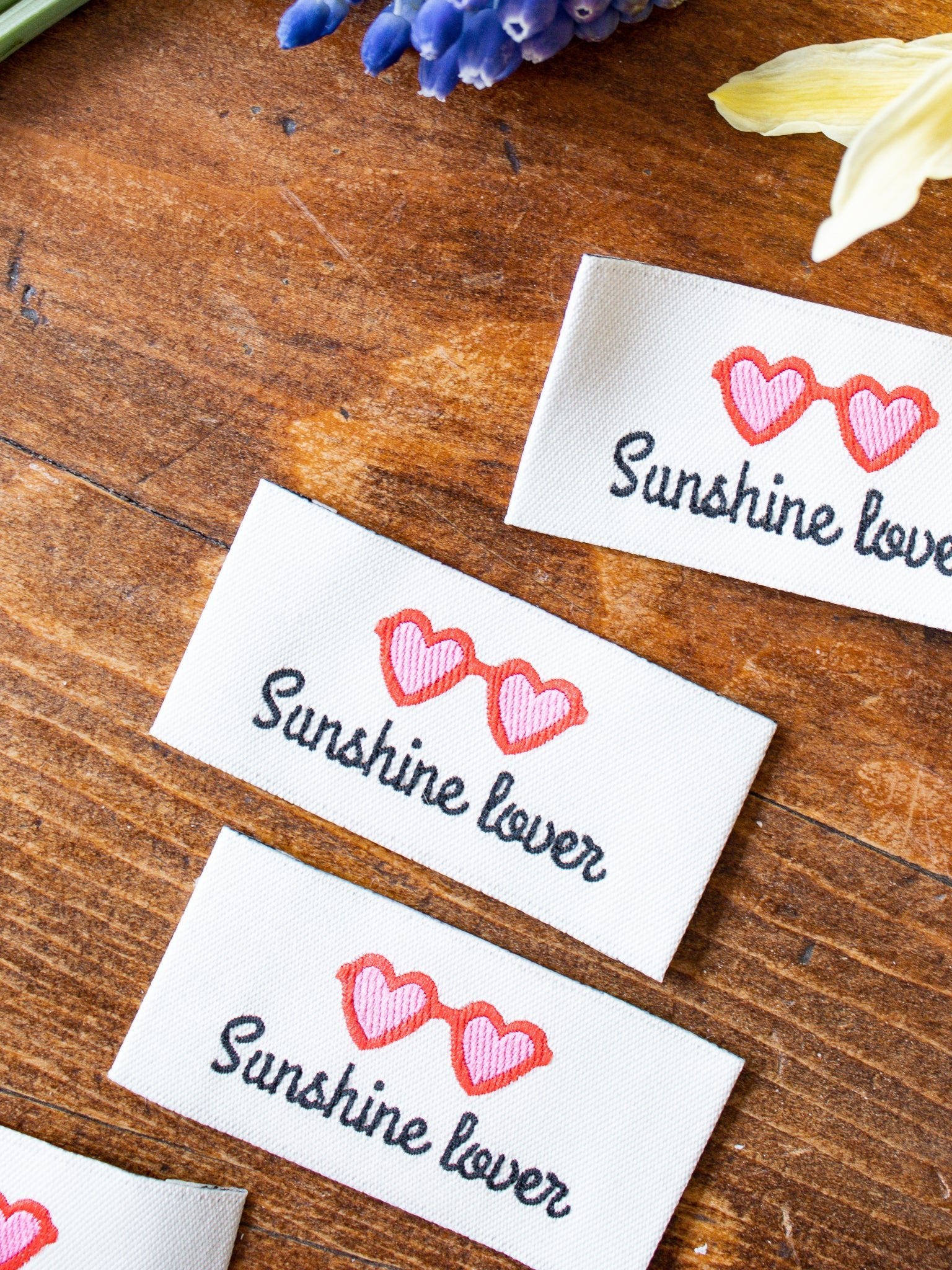 Étiquettes tissées - Sunshine lover (lot de 5) - Joli Lab