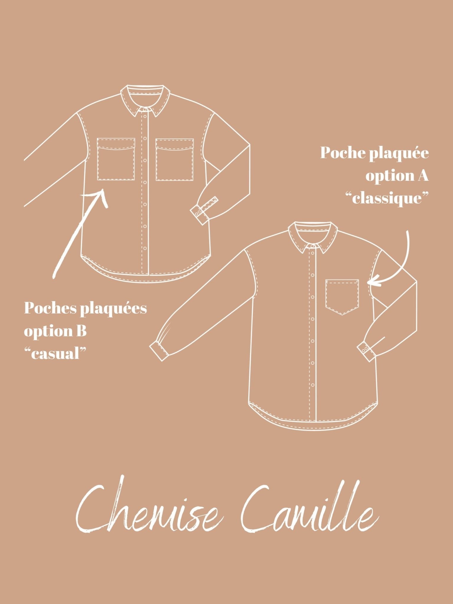 Joli Kit Couture - Chemise Camille blanche - Joli Lab