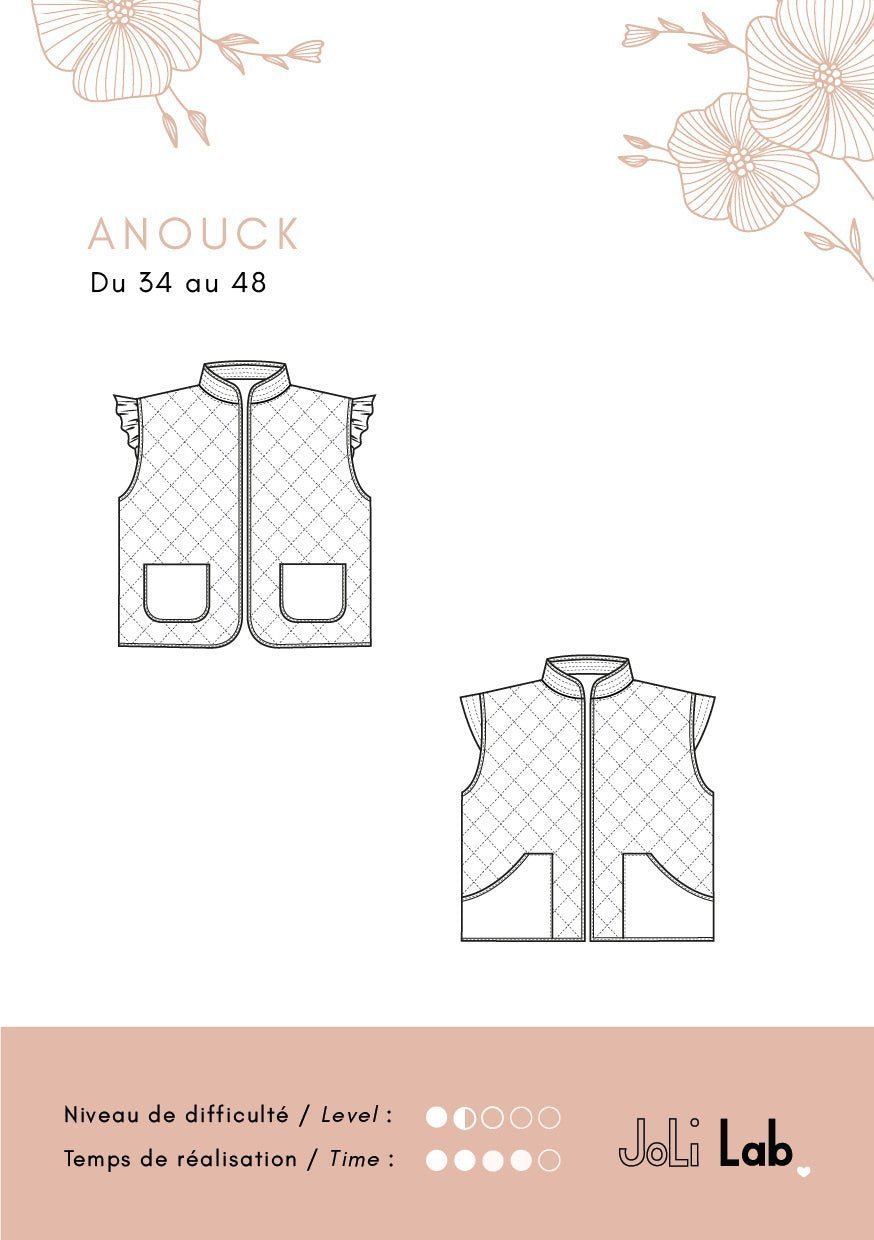 Joli Kit Couture - Gilet Anouck Folk - Joli Lab
