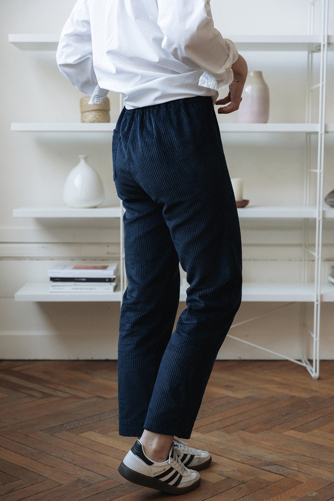 Joli Kit Couture - Pantalon Harlow velours marine - Joli Lab
