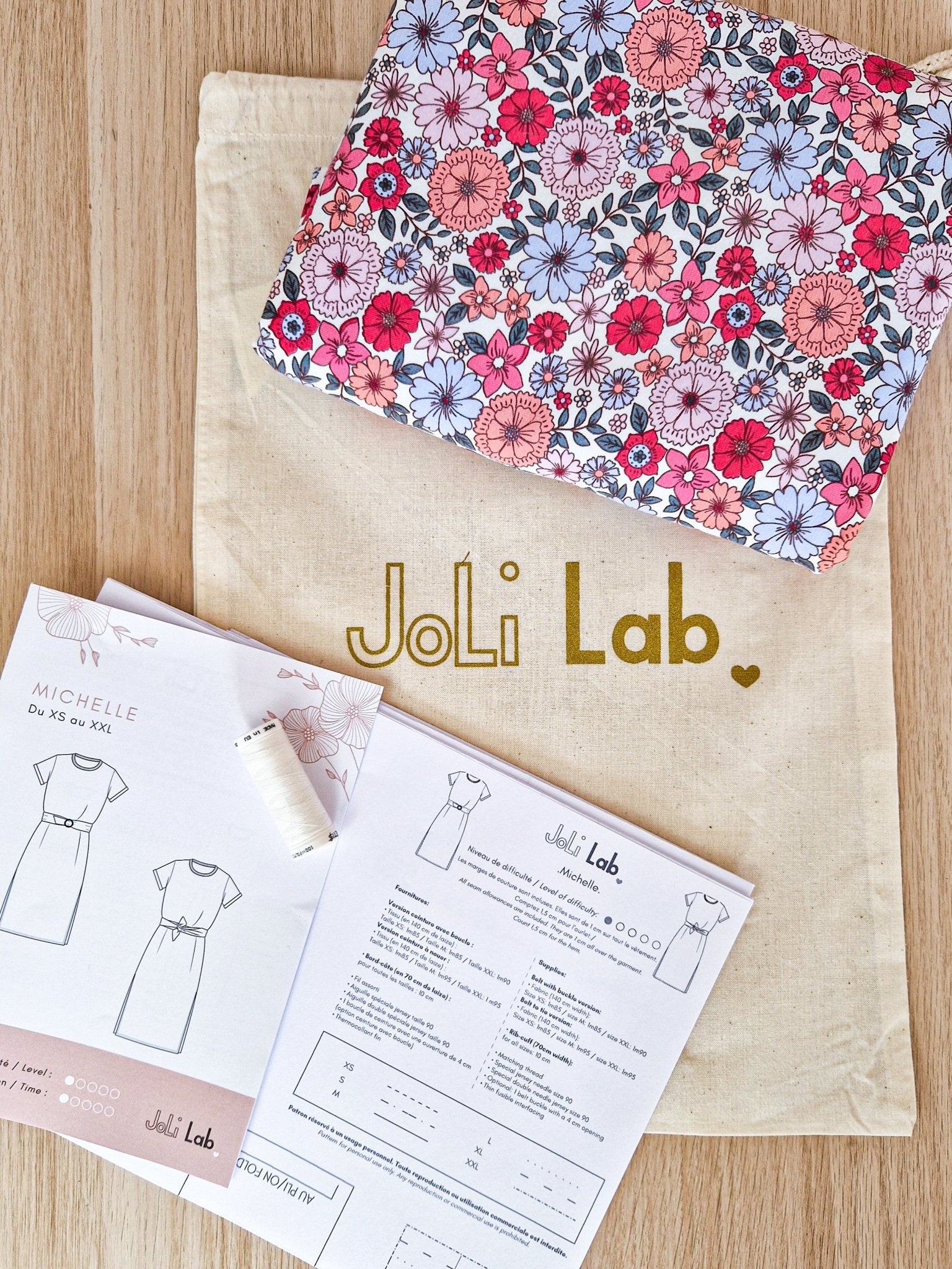 Joli Kit Couture - Robe Michelle fleurie - Joli Lab