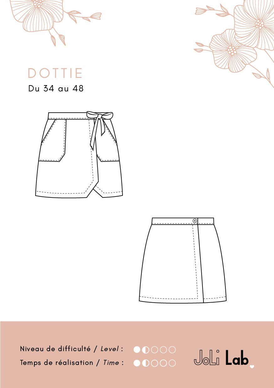 Jupe Dottie - Patron Couture PDF ou Pochette - Joli Lab