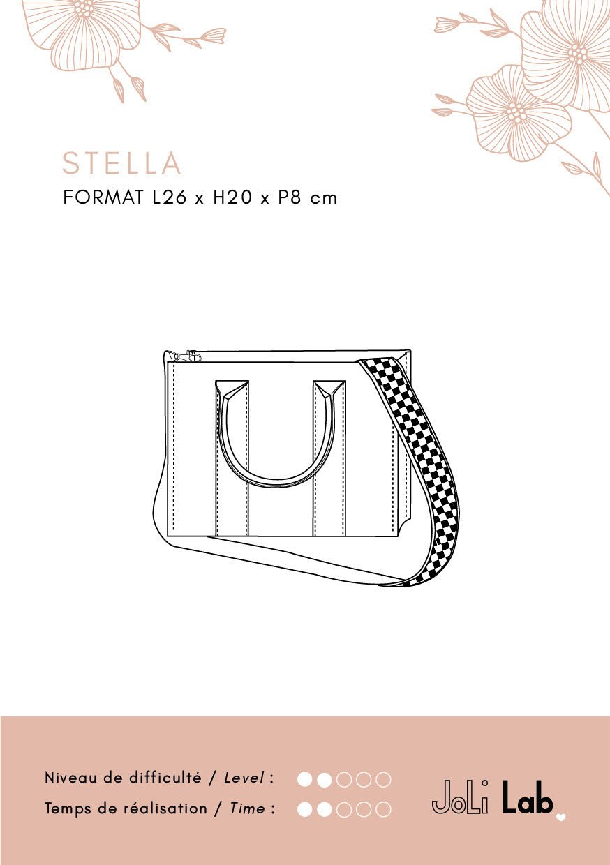 Mini-tote Stella - Patron Couture PDF ou Pochette - Joli Lab